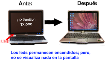 Pantalla oscura TX1000